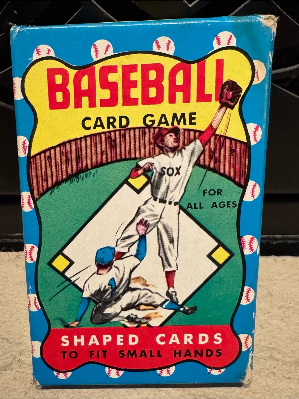 1950’s Complete 44 cards Warren Baseball Card Game: Built Rite Blue Box Edition